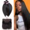 straight hair 4bundles with frontal