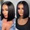Glueless 5×5 HD Lace Closure Wigs Short Bob Human Hair Wigs