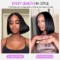 Glueless 5×5 HD Lace Closure Wigs Short Bob Human Hair Wigs