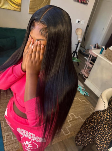 Super Double Drawn Straight Glueless Wig Ready To Go 13x4 HD Lace Wigs Human Hair Pre-plucked Hairline